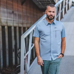 Gaspé - Chemise à Manches Courtes Anti-UV - Homme 20 Gaspé - Chemise à Manches Courtes Anti-UV - Homme -Lee Style 16777 clousky 5