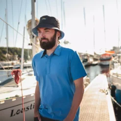 Coolmax - Polo De Golf Pour Homme -Lee Style 16781 bluhor 5