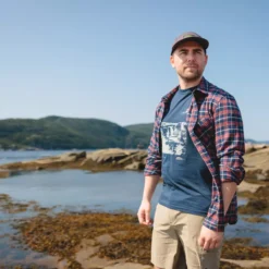 Mingan - T-shirt En Coton Fabriqué Au Québec - Homme -Lee Style 16787 NAVY 5