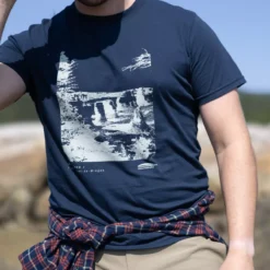 Mingan - T-shirt En Coton Fabriqué Au Québec - Homme -Lee Style 16787 NAVY 6