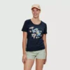 Fleur - T-shirt En Coton Biologique Pour Femme -Lee Style 17896 NAVY