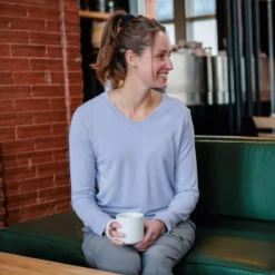 Déa - Chandail à Col En V Pour Femme -Lee Style 18218 hewisk 6