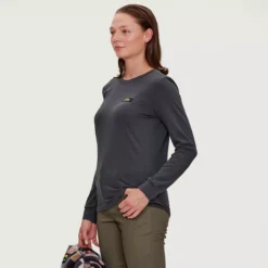 T-chloro - Chandail En Coton Bio Manches Longues Femme -Lee Style 18223 raven 1