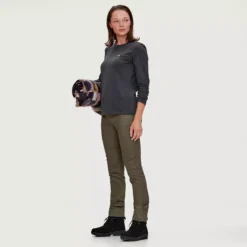 T-chloro - Chandail En Coton Bio Manches Longues Femme -Lee Style 18223 raven 2