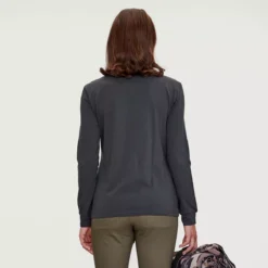 T-chloro - Chandail En Coton Bio Manches Longues Femme -Lee Style 18223 raven 3