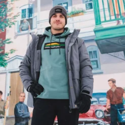 Chloro - Chandail à Capuchon En Coton Ouaté Homme 39 Chloro - Chandail à Capuchon En Coton Ouaté Homme -Lee Style 18405 STORM 6