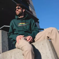 Chloro - Chandail à Capuchon En Coton Ouaté Homme 37 Chloro - Chandail à Capuchon En Coton Ouaté Homme -Lee Style 18405 gregab 4