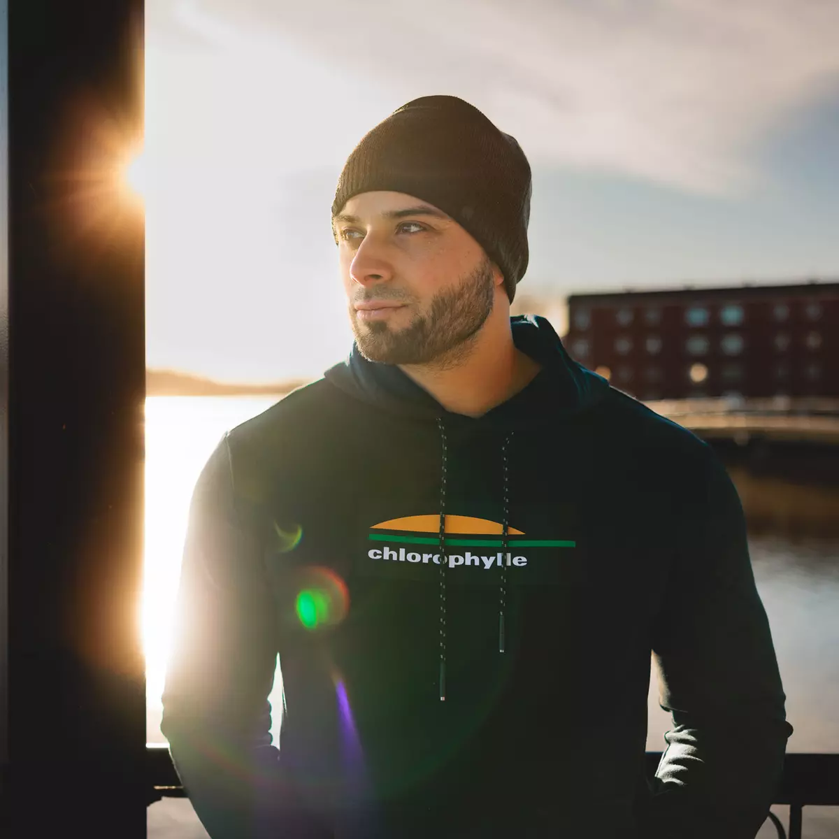 Chloro - Chandail à Capuchon En Coton Ouaté Homme 20 Chloro - Chandail à Capuchon En Coton Ouaté Homme - Image 18