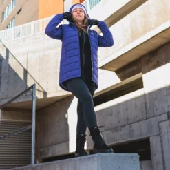 Prima - Manteau 3/4 Matelassé Compressible Femme -Lee Style 62485 petun 6