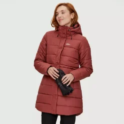 Louisa - Manteau Isolé Mi-long à Capuche Femme -Lee Style 62486 NUTMEG 1