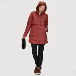Louisa - Manteau Isolé Mi-long à Capuche Femme -Lee Style 62486 NUTMEG 2