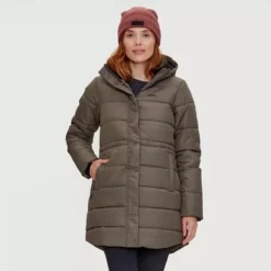 Louisa - Manteau Isolé Mi-long à Capuche Femme -Lee Style 62486 falcon