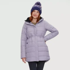 Louisa - Manteau Isolé Mi-long à Capuche Femme -Lee Style 62486 pursha