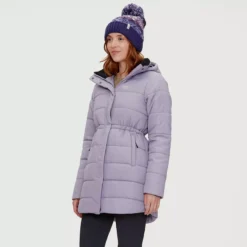 Louisa - Manteau Isolé Mi-long à Capuche Femme -Lee Style 62486 pursha 1